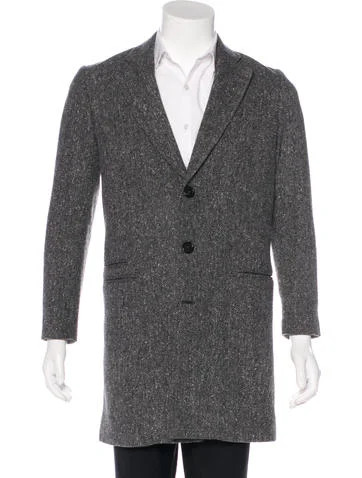 Billy Reid Wool Herringbone Coat | The Real Real, Inc.