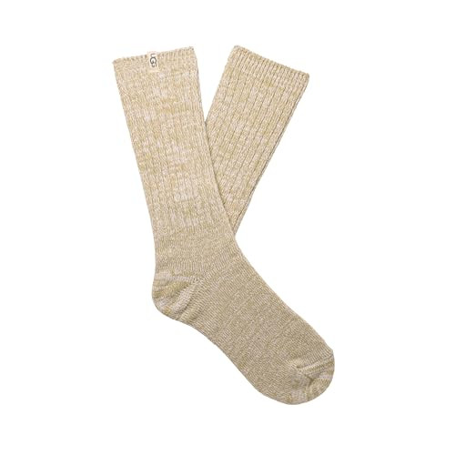 UGG Women's Rib Knit Slouchy Crew Sock Sock, Muted Brass, O/S | Amazon (US)