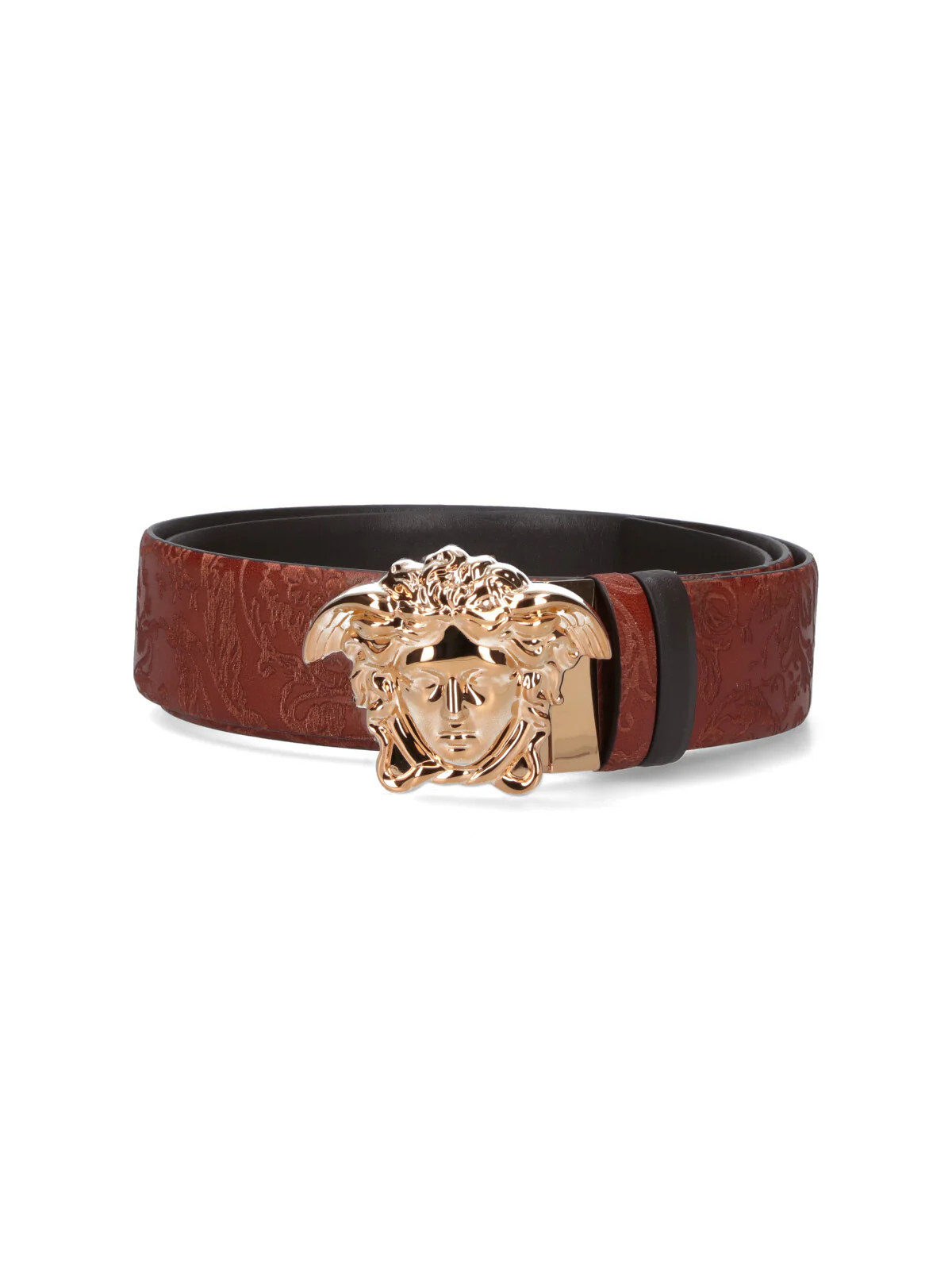 Medusa" Reversible Belt - Brown | Shop Simon