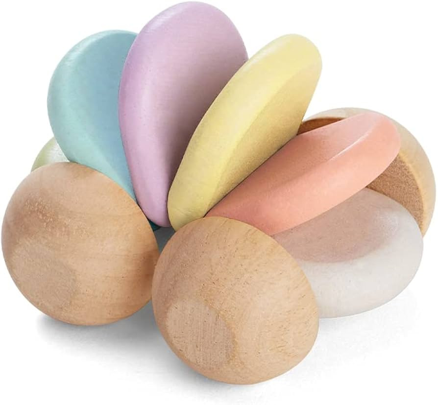 PlanToys Preschool Push and Pull Car (5254) | Pastel Color Collection |Sustainably Made from Rubb... | Amazon (US)