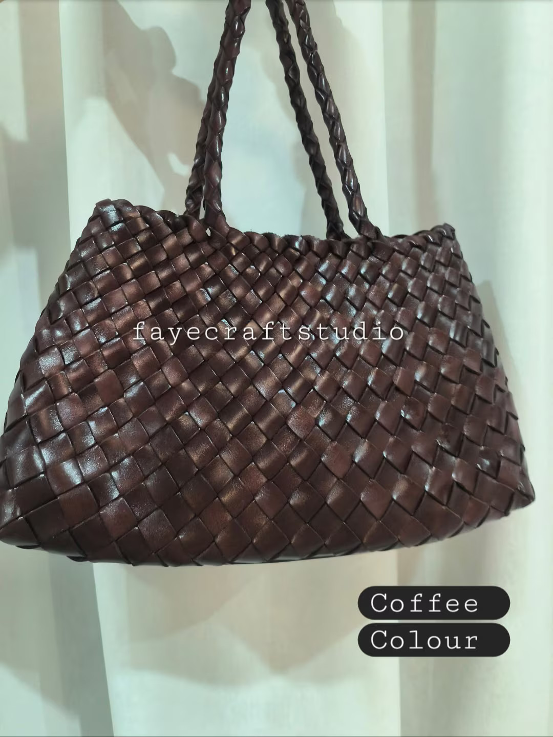 French Style Handmade TOP LAYER Cowhide Leather Woven LARGE Shoulder Tote Bag, Gift for Mom, Gift... | Etsy (US)