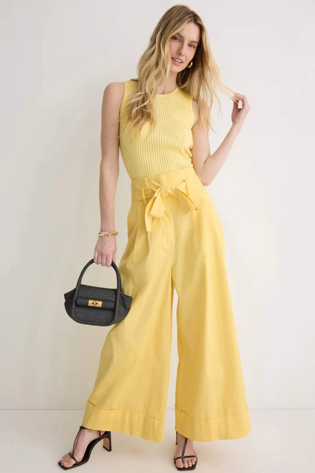Tie Waist Wide Leg Pants | Rent the Runway