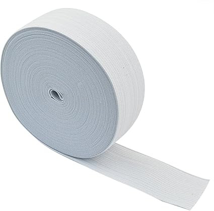 Jmkcoz White Springy Stretch Knitting Sewing Elastic Spool Elastic Bands, 1.5 Inch x 11 Yard | Amazon (US)