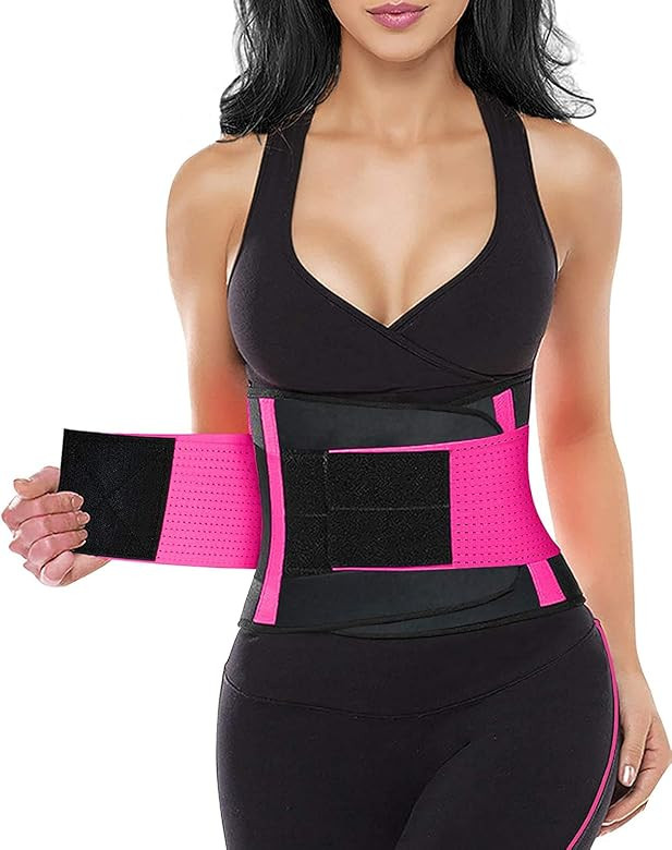 YIANNA Women Waist Trainer Belt - Slimming Sauna Waist Trimmer Belly Band Sweat Sports Girdle Bel... | Amazon (US)