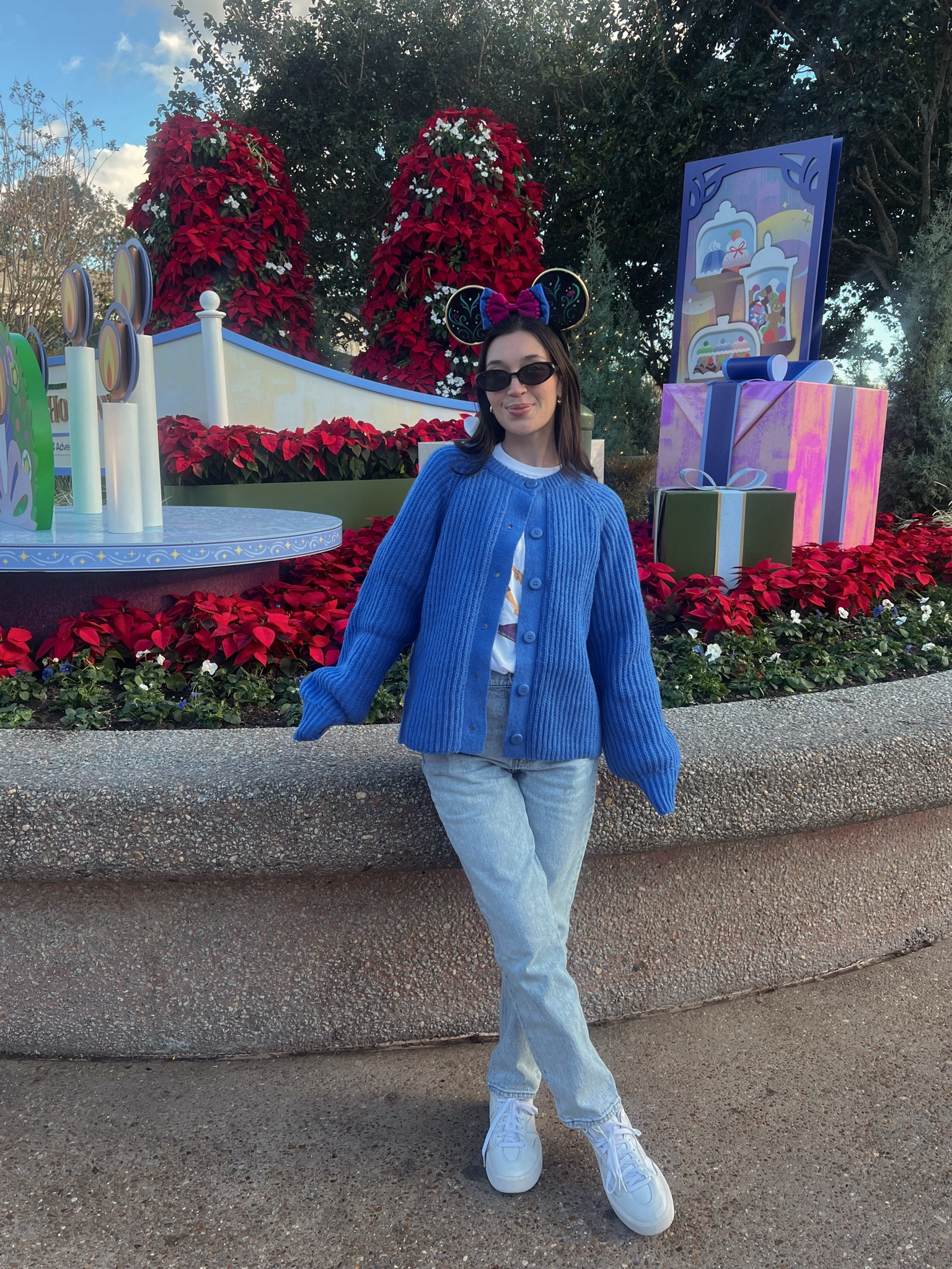 chilly disney park day ootd! LOVE this cardigan but can’t link the exact one! 

#LTKSeasonal #LTKStyleTip #LTKHoliday