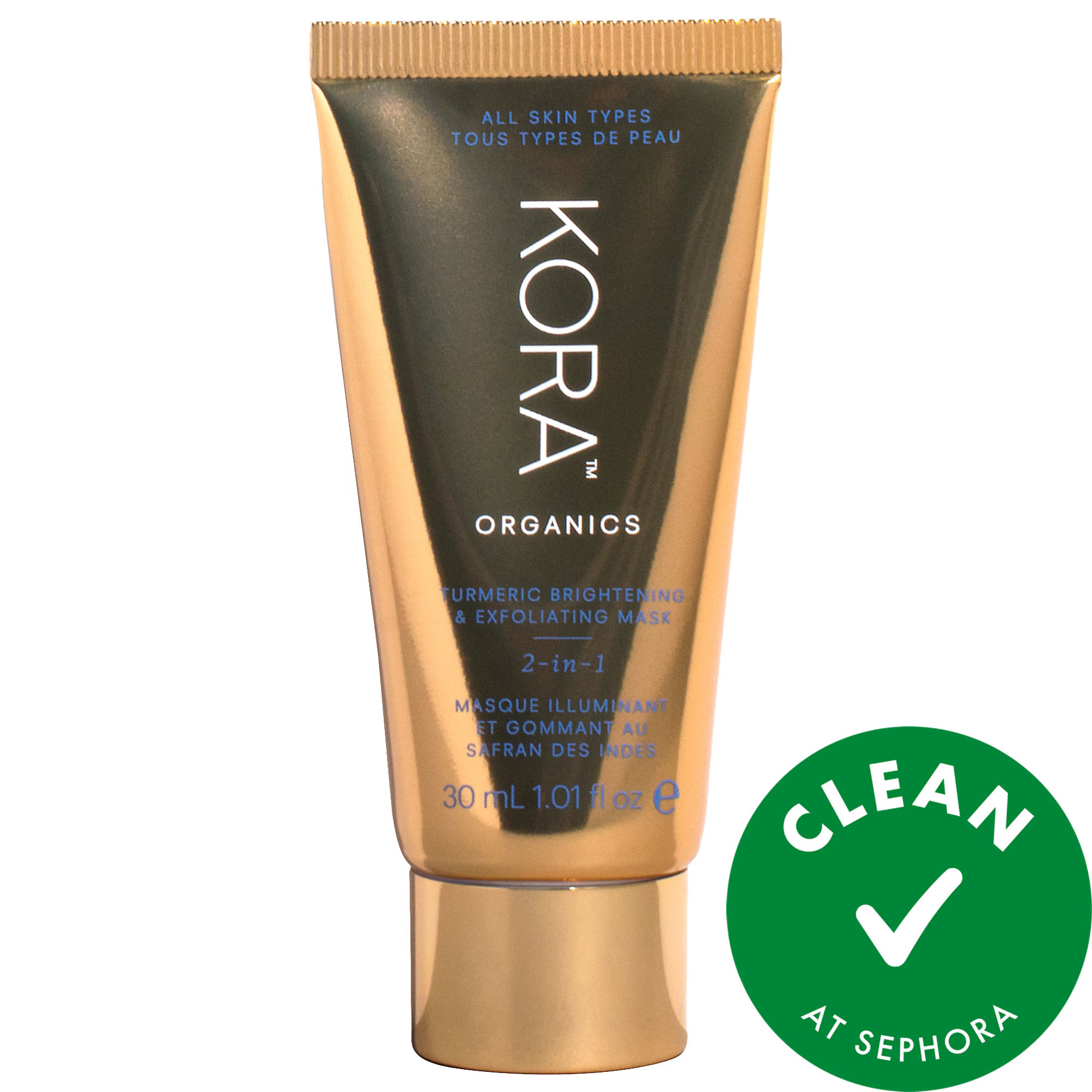 KORA Organics Mini Turmeric BHA Pore & Brightening Treatment Mask 1.0 oz/ 30 mL | Sephora (US)