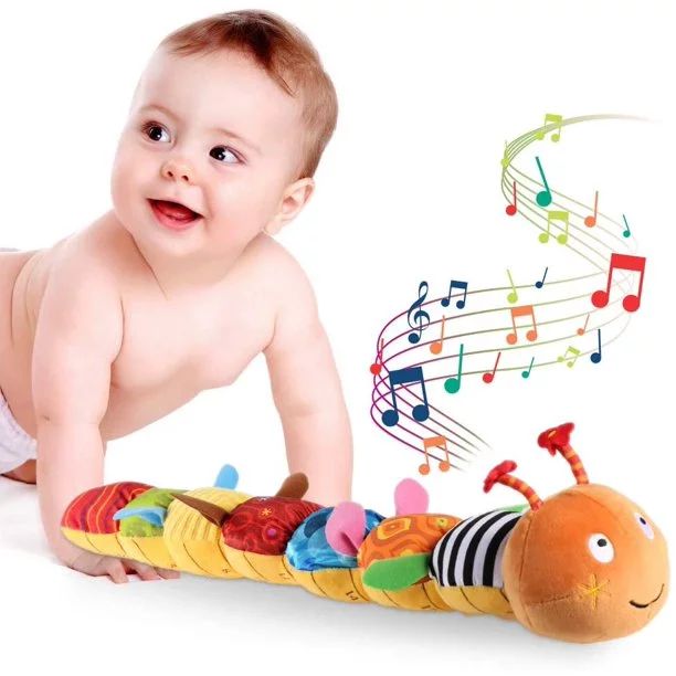 VATENIC baby toy music caterpillar multicolor baby toy fold rattle soft tape ruler design, bells ... | Walmart (US)