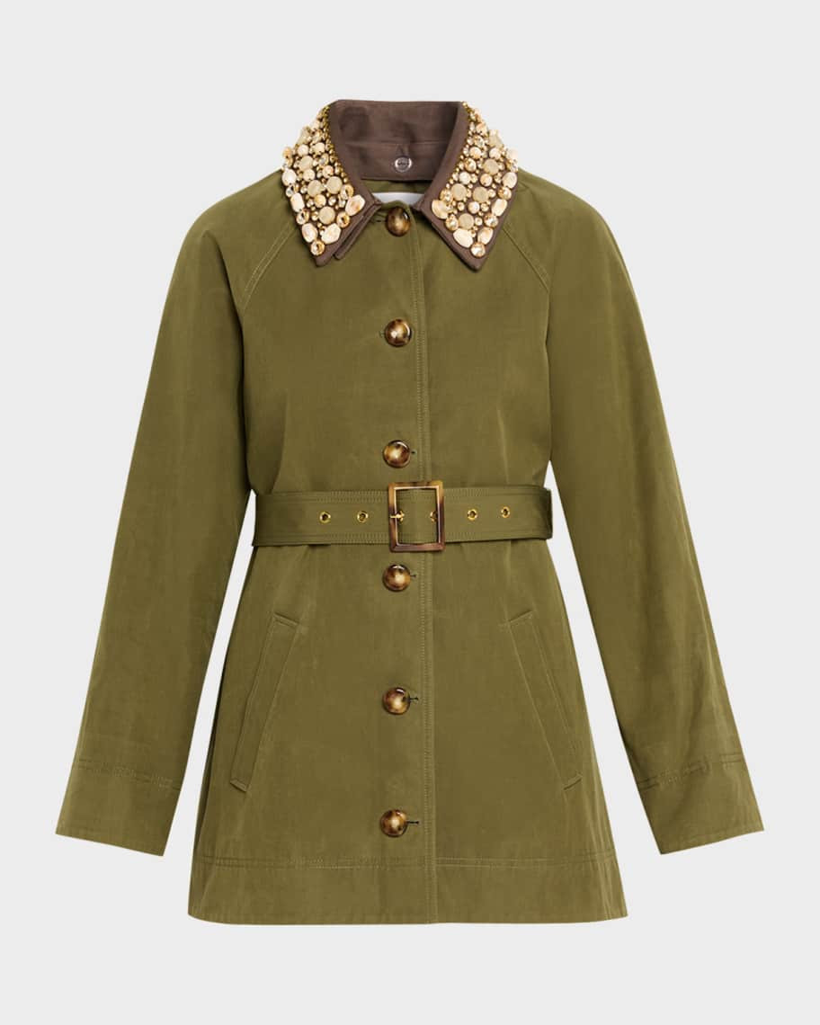 Langham Dickey Coat with Removable Collar | Neiman Marcus