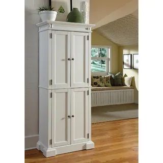 Americana Off-White Pantry, 72"H | Overstock.com Shopping - The Best Deals on Kitchen Cabinets | ... | Bed Bath & Beyond