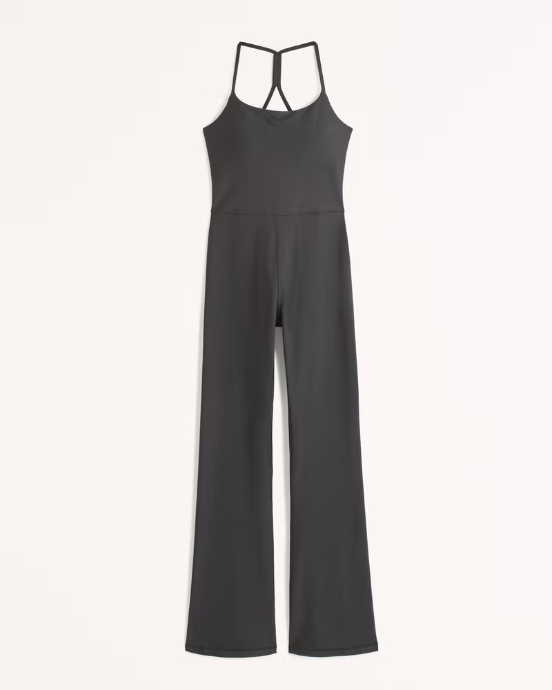 YPB sculptLUX Full-Length Flare Onesie | Abercrombie & Fitch (US)