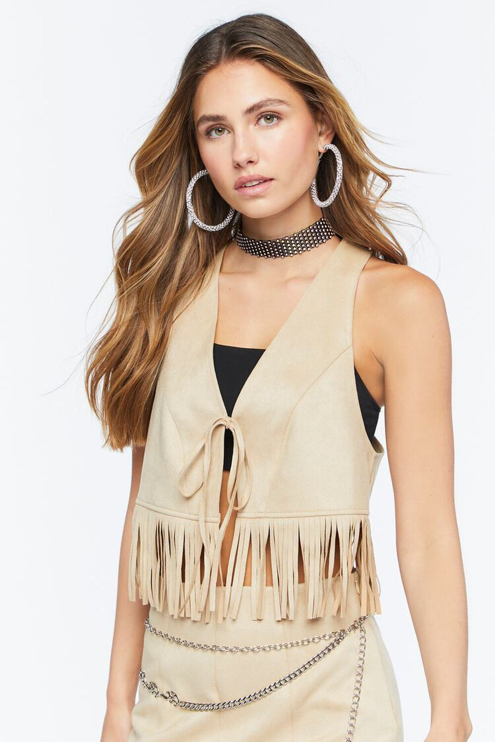 Faux Suede Fringe Vest | Forever 21 (US)