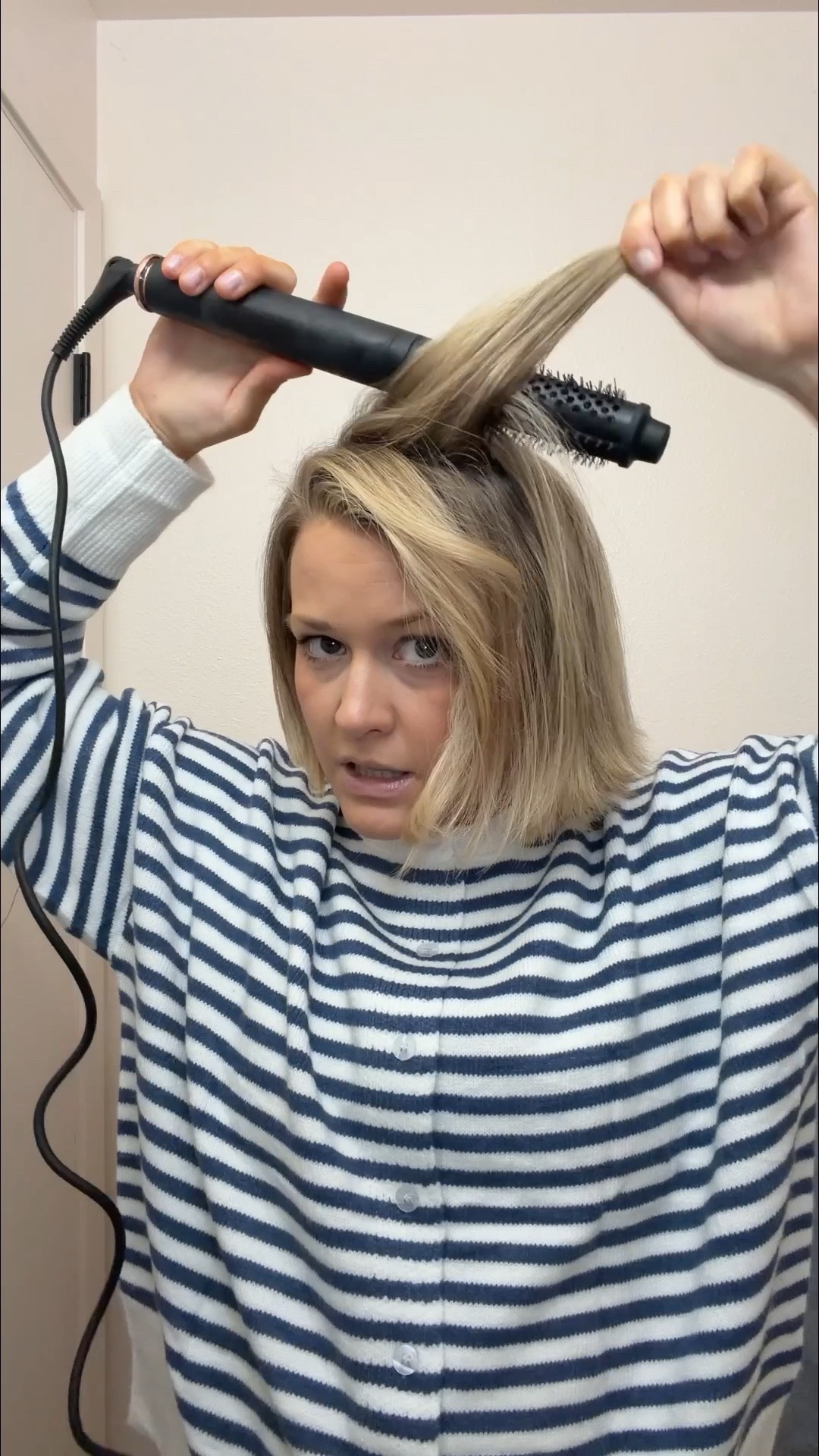 how to style the bob with a thermal brush 

Code TARAB50 works for 50% off!

#LTKBeauty #LTKgrwm #LTKSaleAlert