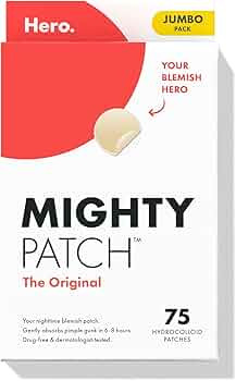 Mighty Patch Original Patch from Hero Cosmetics - #1 Hydrocolloid Acne Pimple Patches for Face, S... | Amazon (US)