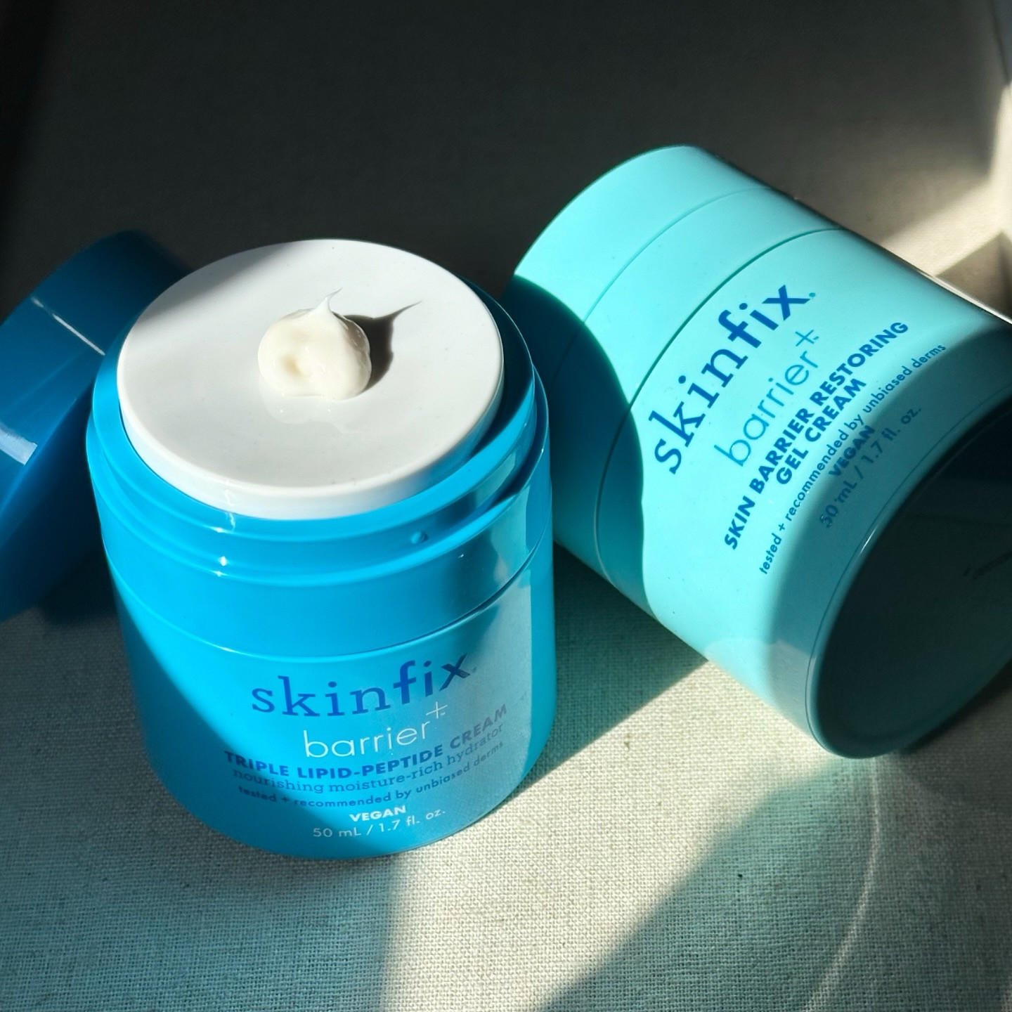 @skinfixinc #gifted

Meet SKINFIX advanced barrier-restoring moisturizers that replenish essential lipids to transform skin health instantly and overtime. It’s more than Just Hydration,
It’s lipid-restoring barrier moisturizers!✨

💙Triple Lipid-Peptide Cream
Buttery, rich, lipid-restoring barrier cream for normal to dry & dehydrated skin.  INSTANTLY skin is dewy & radiant IN 7 DAYS.

✔️This makes my skin plumper, softer & smoother

🩵Skin Barrier Restoring Gel Cream
This is lightweight, pore-minimizing, 
lipid-restoring barrier gel cream for normal to oily & combination skin.  INSTANTLY
skin is hydrated & balanced IN 7 DAYS.

✔️This will refine your pores and a great addition to daily skincare routine. 

Healthy skin starts with a healthy barrier. 
Shop @skinfix EXCLUSIVELY AT SEPHORA🛍️