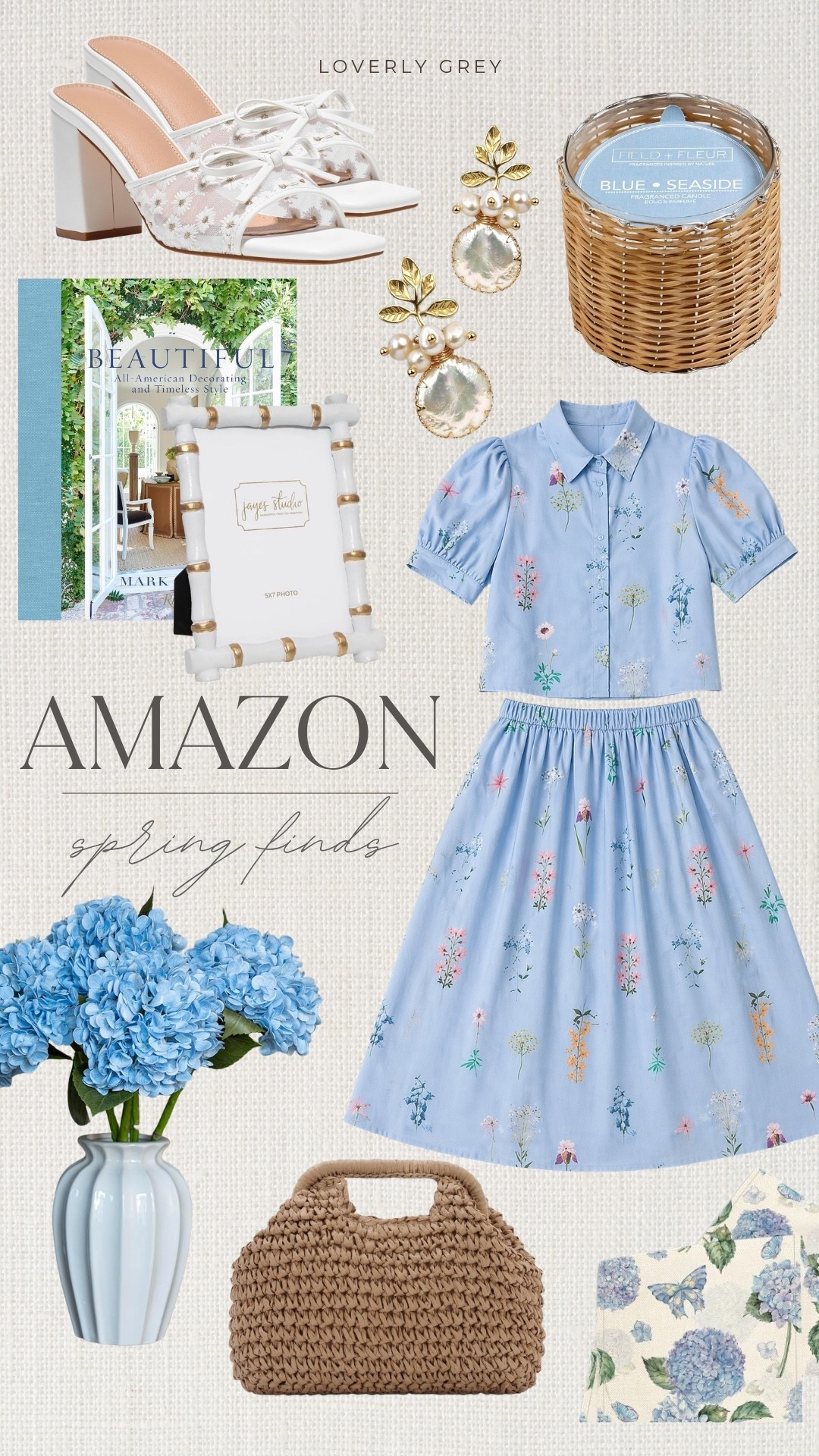 These Amazon spring finds are perfect for spring! The blue floral set is such a standout and I love it paired with those statement earrings. Also adding that woven bag and candle to my cart because they’re the perfect finishing touches for spring!

#LTKSeasonal #LTKdayinmylife