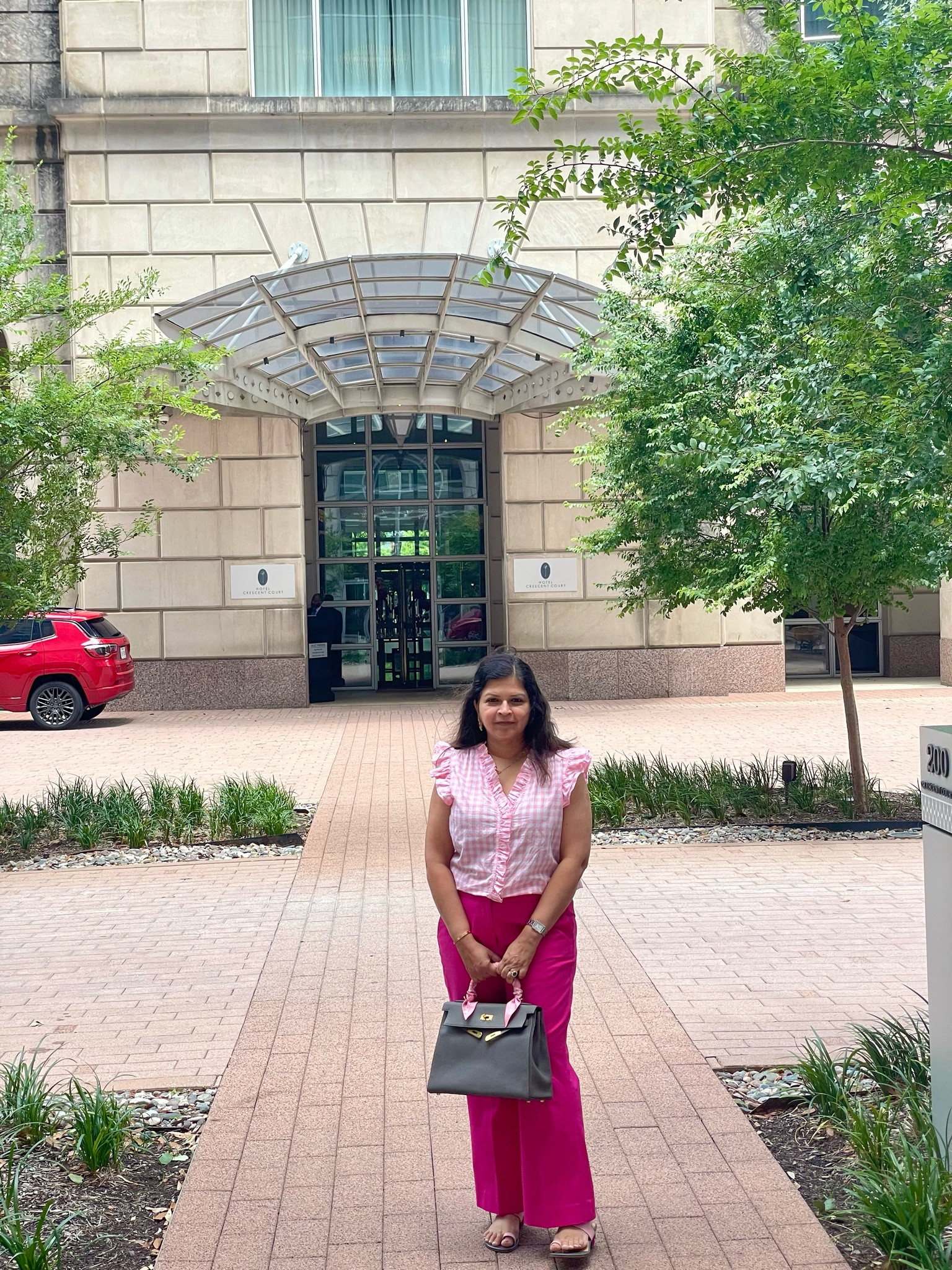 Is it Fuchsia, Magenta or Pink? Regardless, I love adding a lot of bright colors in my outfits 

#LTKover40 #LTKtravel #LTKfindsunder50