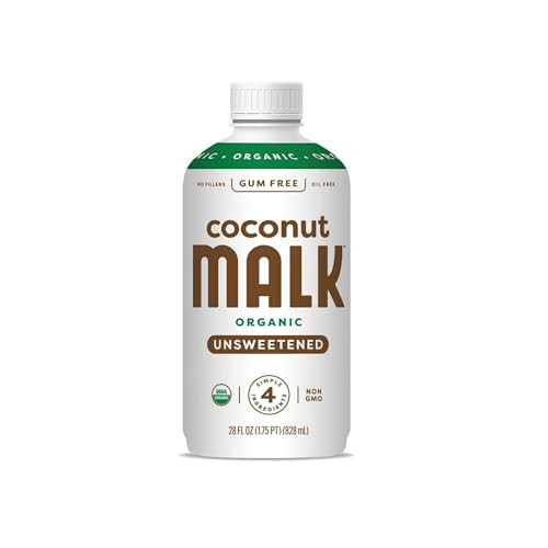MALK Unsweetened Organic Coconut 28 fl oz - Non GMO - Whole 30 approved, Dairy Free, Vegan, Plant Based | Amazon (US)