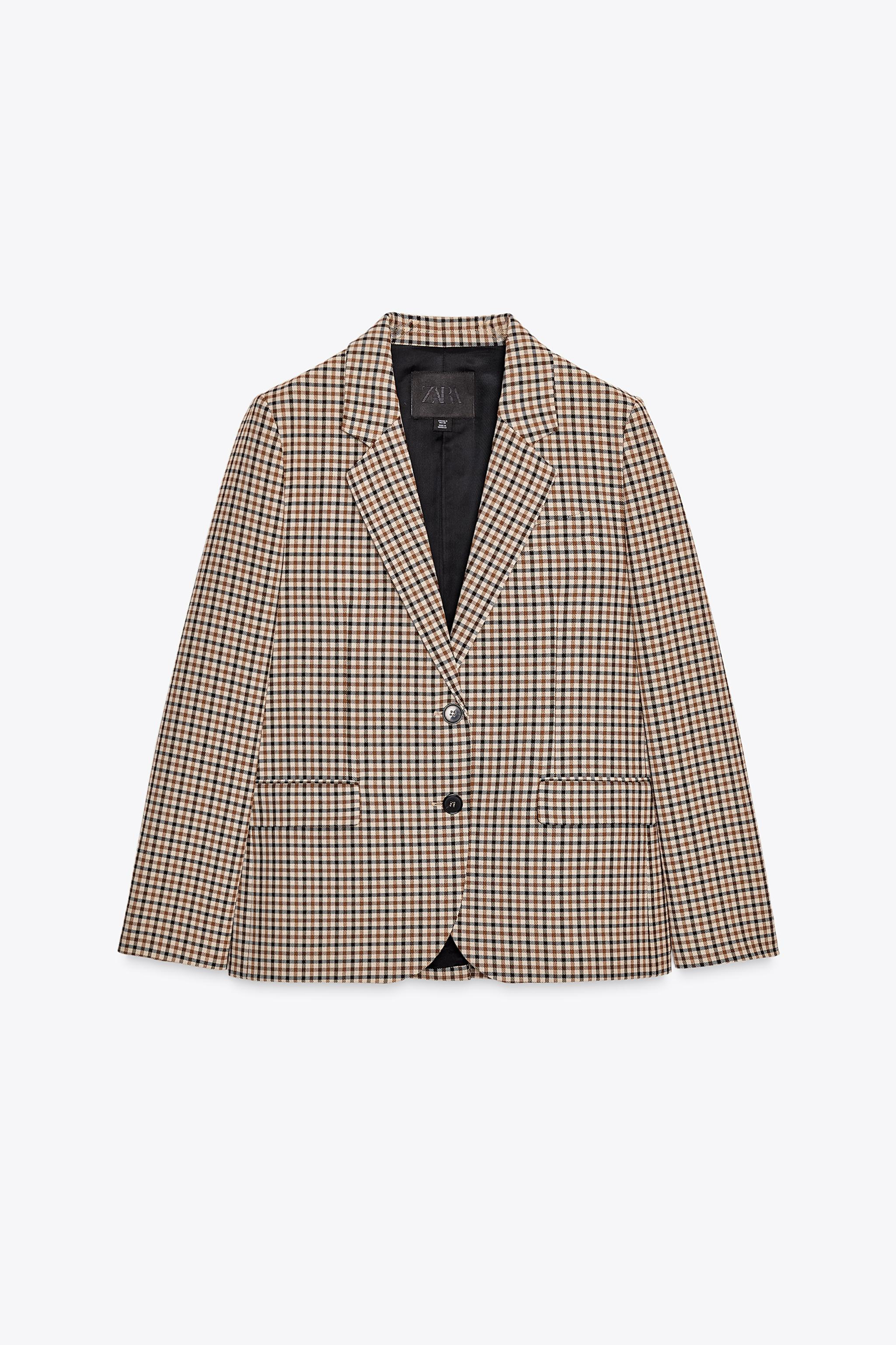STRAIGHT PLAID BLAZER ZW COLLECTION | Zara Canada