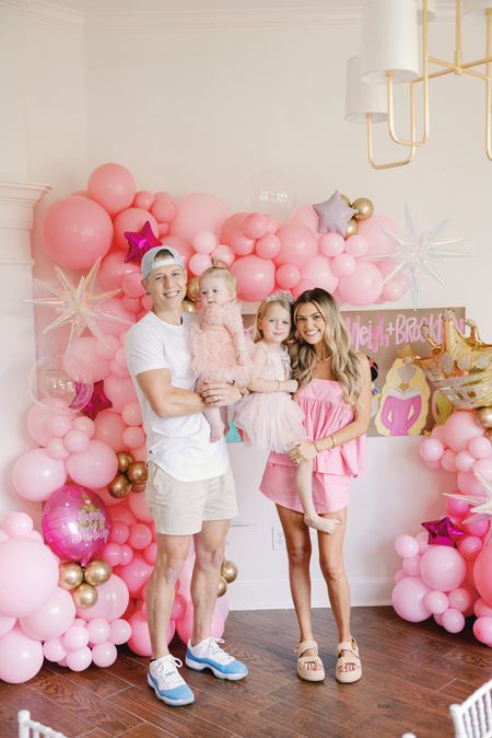 we threw a princess party for our girls yesterday and it was absolutely perfect! linking my outfit here (wearing size XS in the set and shoes run tts, or if in between, size up 1/2 size) - get 20% off my jewelry with code JESS20

princess party, birthday party, toddler party, birthday decor, etsy, small shop, two piece set, petal and pup, steve madden, summer sandals

#LTKFindsUnder100 #LTKSeasonal #LTKShoeCrush