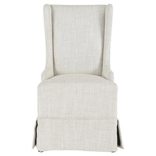 Rosie Updated Traditional Cream Wingback Casters Dining Chair | Kathy Kuo Home