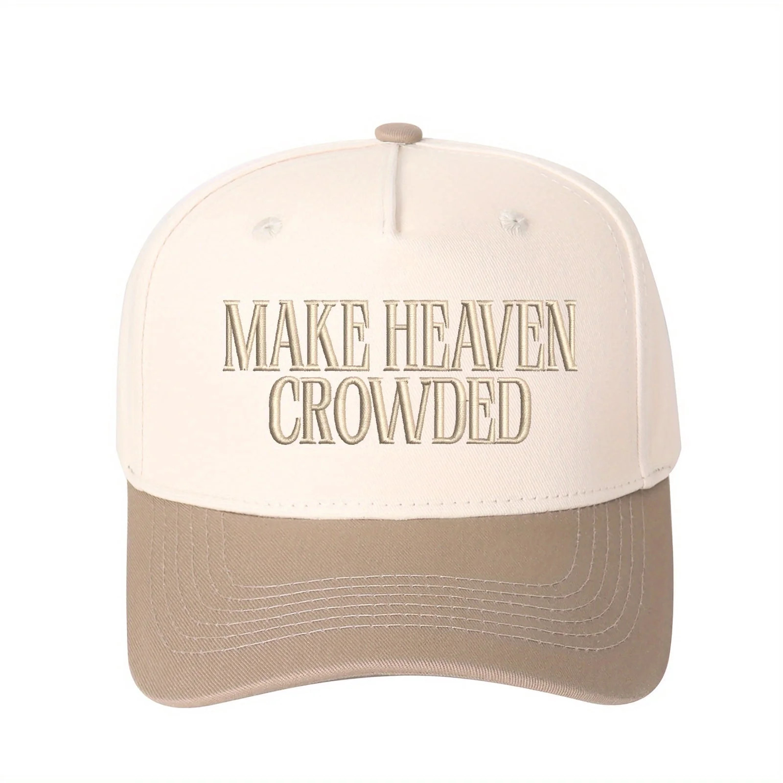 MAKE HEAVEN CROWDED Embroidered Trucker Hat - Women's Fashion Adjustable Snapback Cap, Stylish Cr... | Walmart (US)