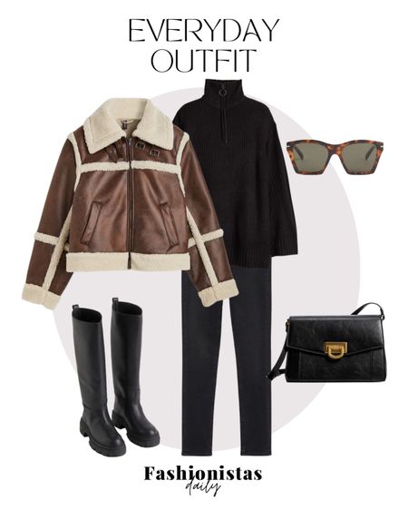 Good to go with a jacket, turtle neck jumper, black long boots, black jeans, small black bag and sunglasses 

#LTKeurope #LTKstyletip #LTKSeasonal