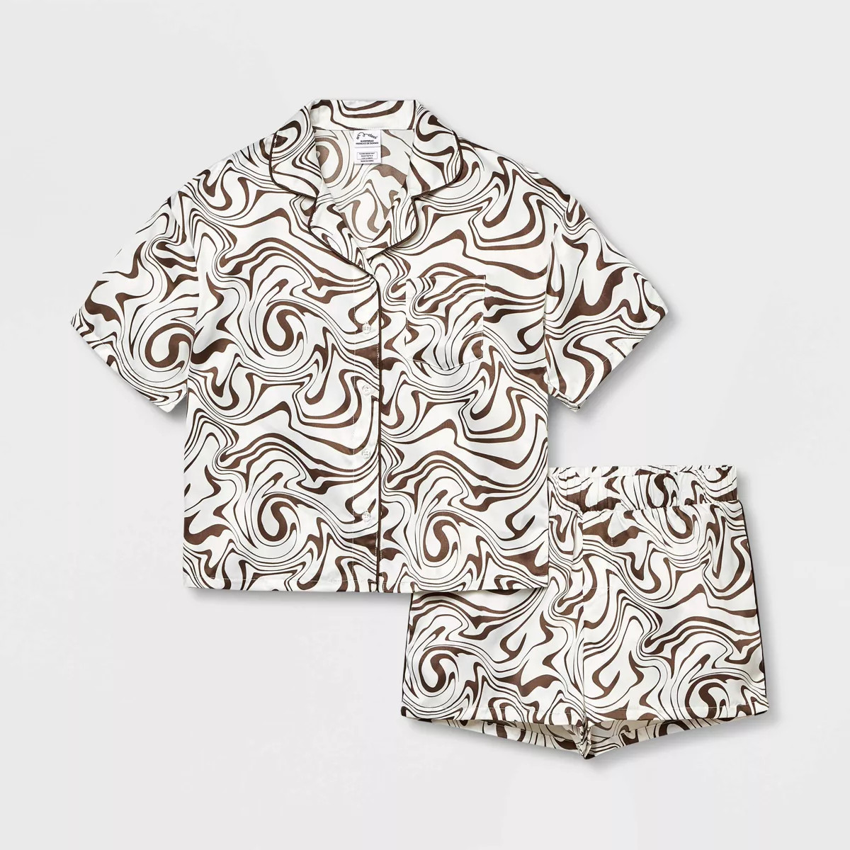 Girls' 2pc Satin Coat Pajama Set - art class™ | Target