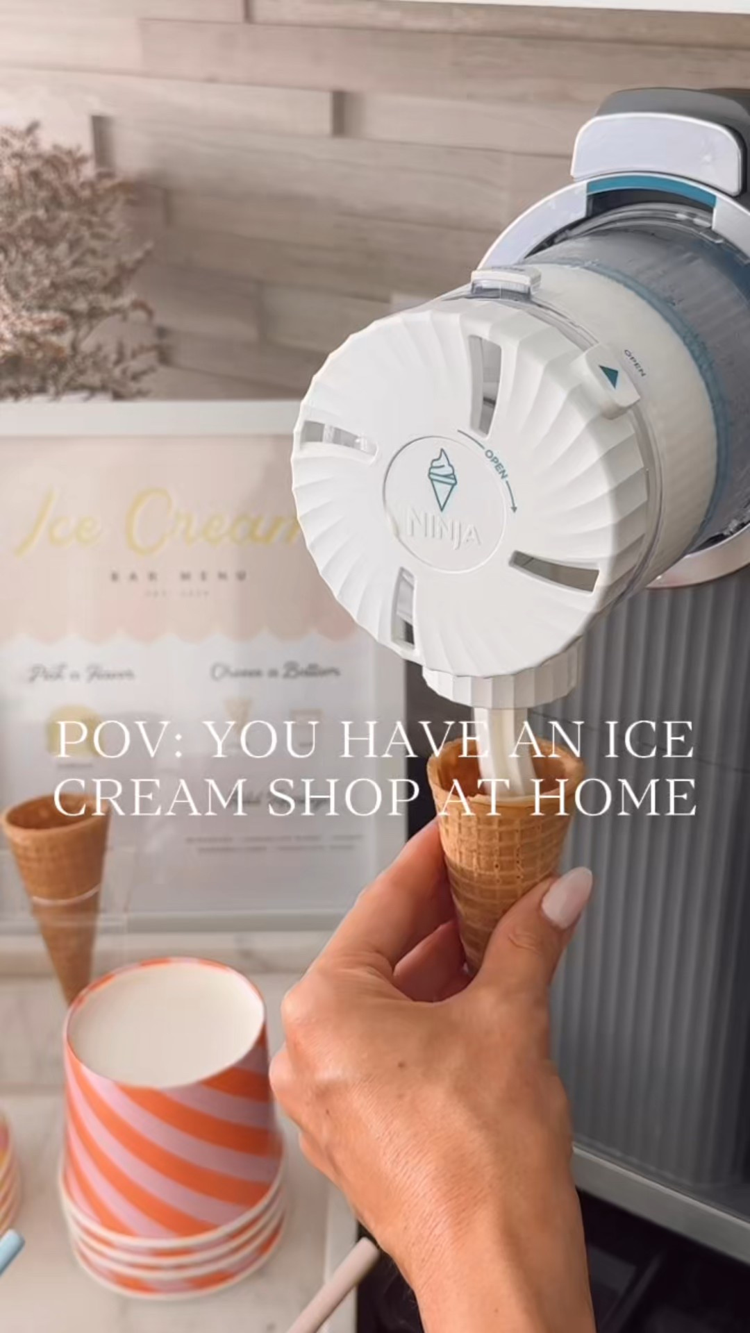 Used our new Ninja creami Swirl to make soft serve at home! 🍦

#LTKSeasonal #LTKHome