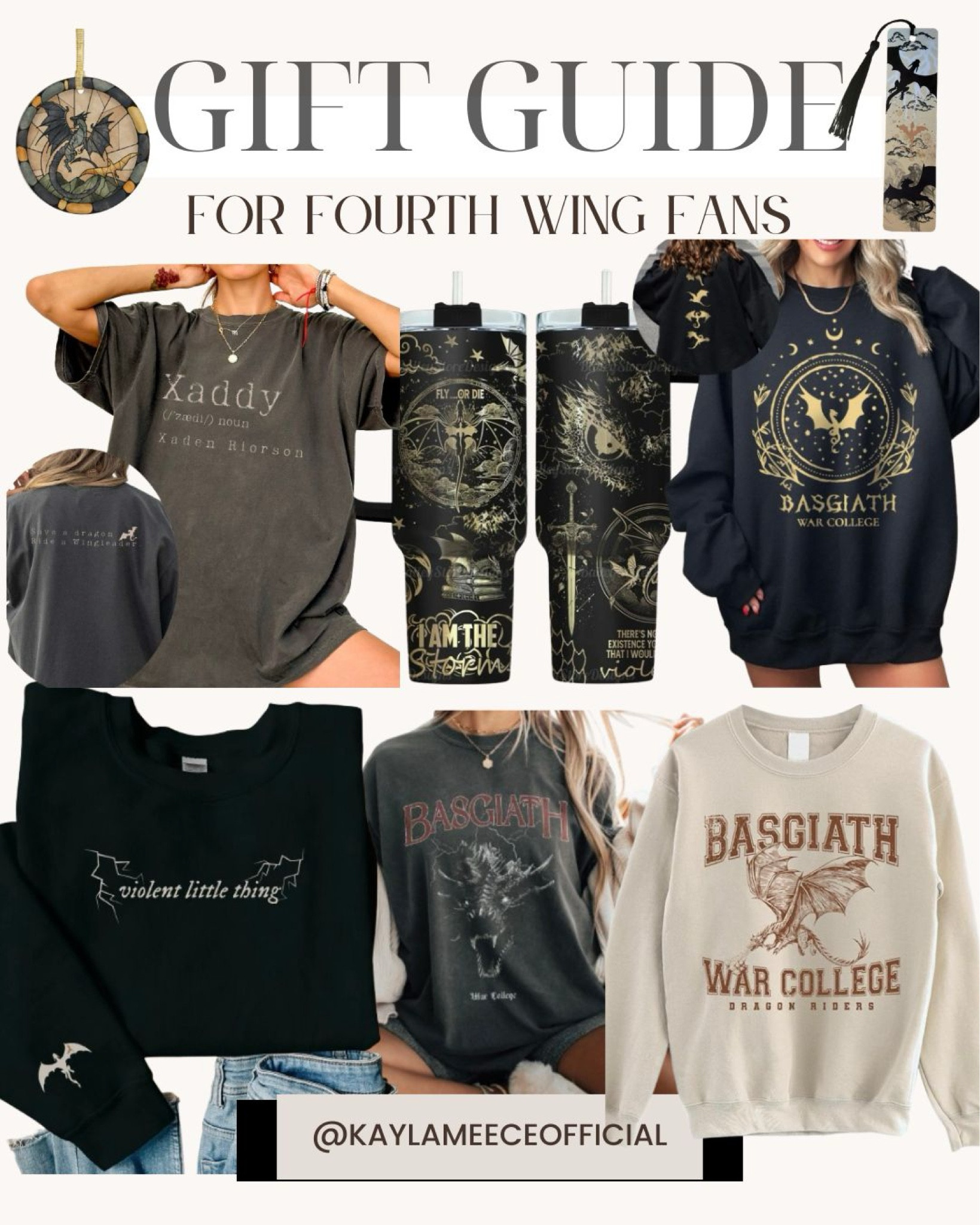 Fourth Wing Fans 

#fantasybooks #fourthwing #ironflame #fourthwingmerch #oversizedhoodieswomen #bookgifts #giftsforbooklovers #cutetumbler #uniquegiftideaswomen #holidaygiftguide #vintageshirts #fourthwingshirts #fourthwingfans #christmasornaments #xmastreedecor #cutebookmark

#LTKHoliday #LTKGiftGuide