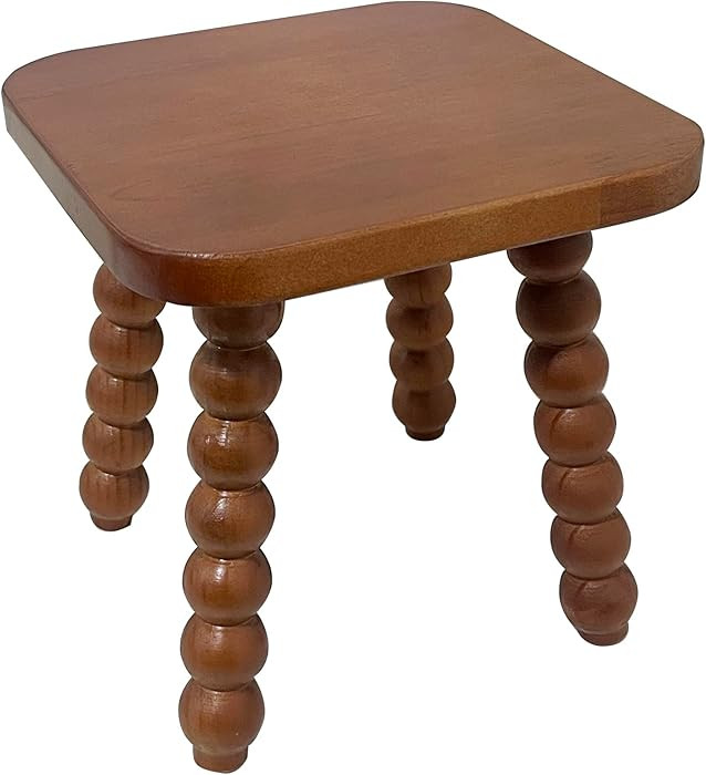 Solid Wooden footstool9.3 Inch - Short Stool for Kids & Adults, Sensory Table Helper - Sturdy Foo... | Amazon (US)