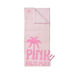 Pink Palm Puff Sleeping Bag | Pottery Barn Teen