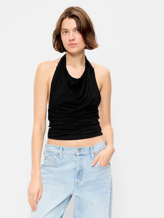 Cowl-Neck Halter Top | Old Navy (US)