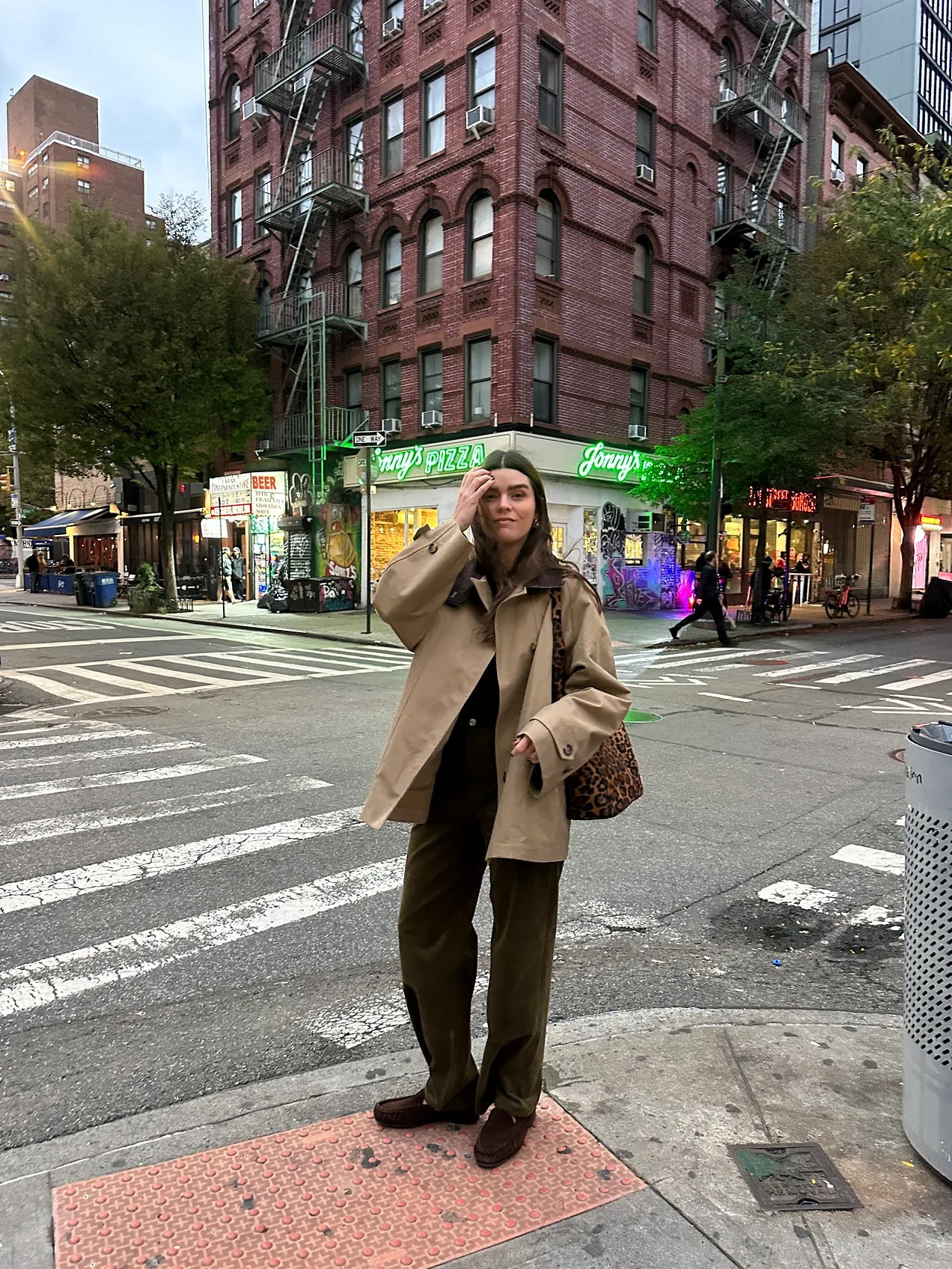 Spring outfits in New York. A crop trench jacket, cord trousers and suede loafers. Look is old Arket

#LTKspring #LTKstyletip #LTKtravel
