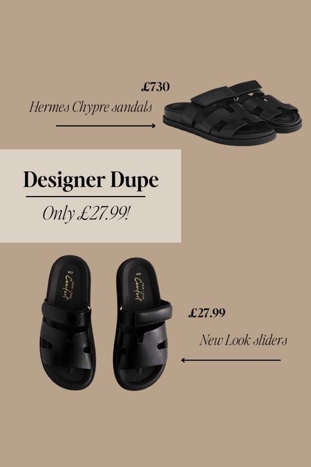Hermes sandal dupes under £28! 🖤 #Hermes #Dupe #designerdupe 

#LTKfindsunder50 #LTKshoecrush #LTKSeasonal