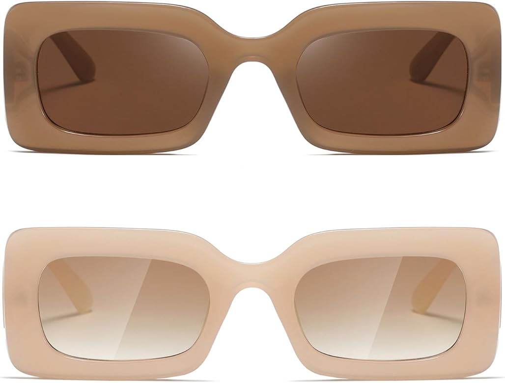 Sunglasses womens trendy Men Square Multicolor Shades | Amazon (US)