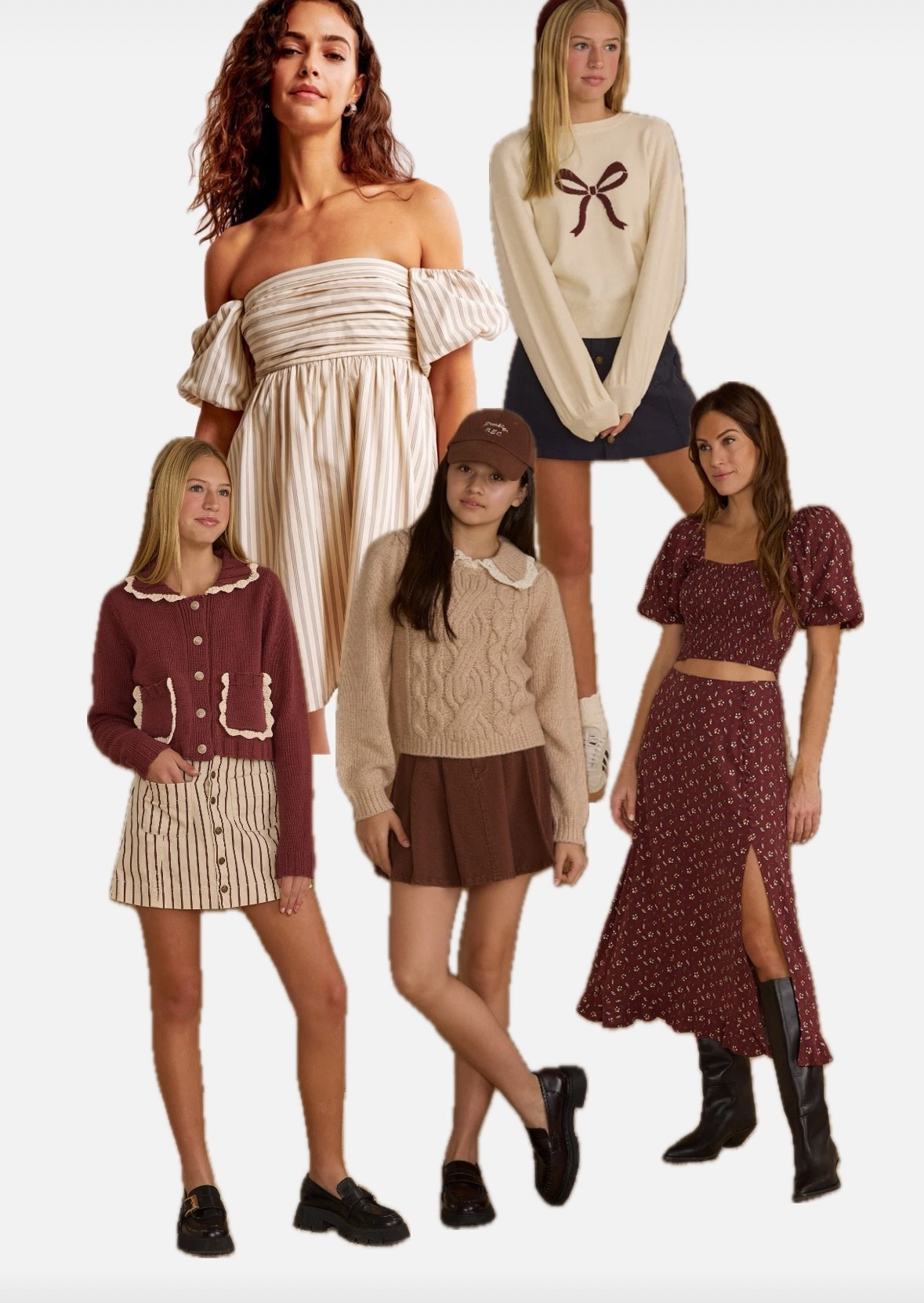 Fall family photo outfits for teens and tweens. Mix sweaters + skirts with dresses, along with patterns, florals, and textures

#LTKFamily #LTKStyleTip #LTKKids