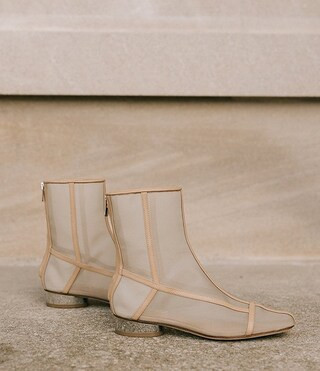x Elizabeth Damrich Femme Mesh Dress Booties | Dillard's