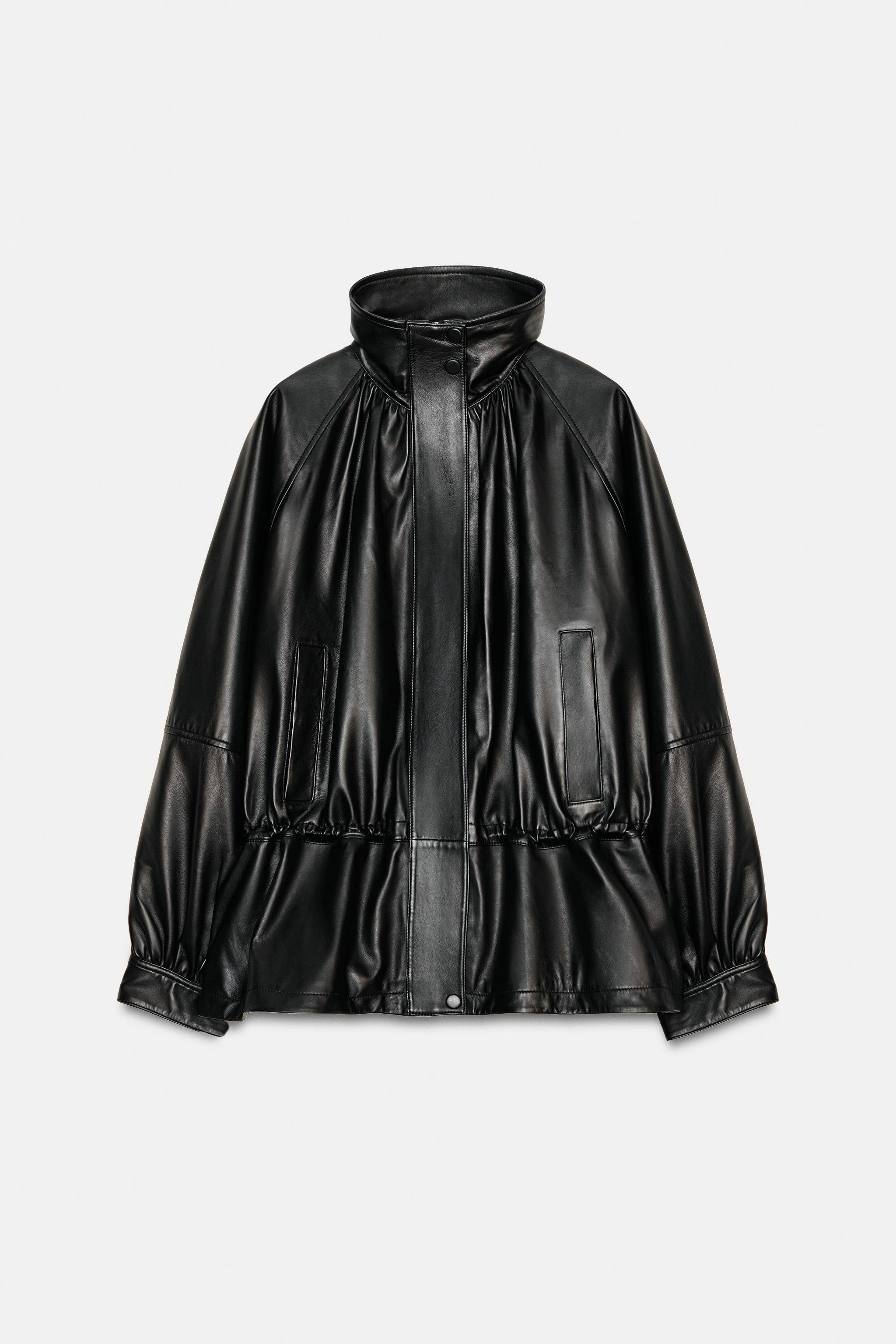 100% LEATHER JACKET ZW COLLECTION LIMITED EDITION | Zara UK