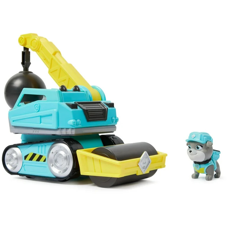PAW Patrol, Rubble & Crew Motor’s Wrecking Ball Construction Vehicle and Collectible Figure, fo... | Walmart (US)