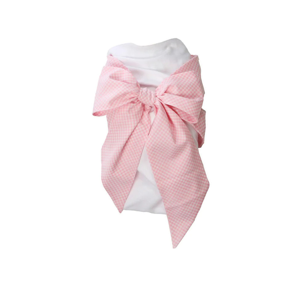 Bow Swaddle ® - Pink Greenbrier Gingham | The Beaufort Bonnet Company