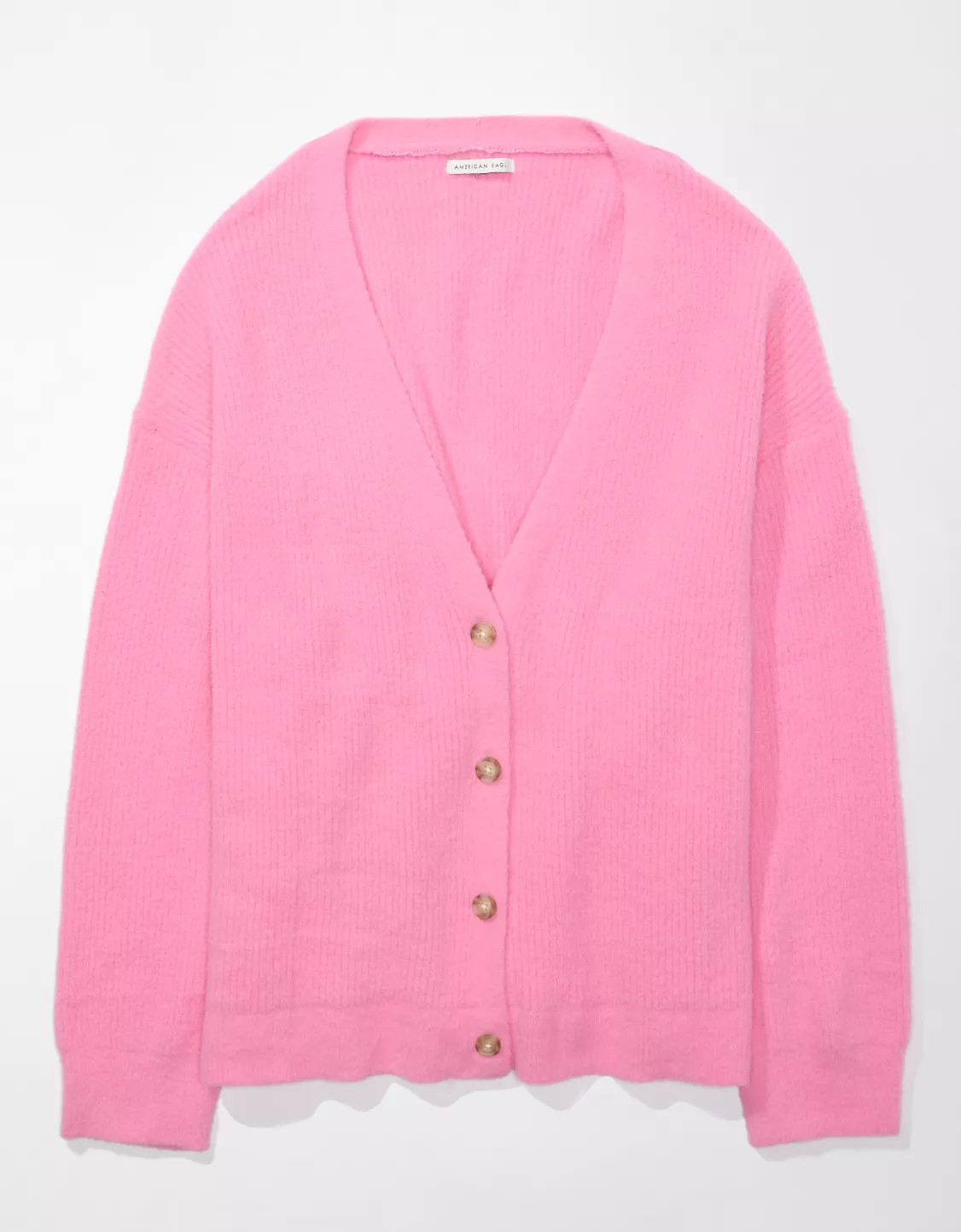 AE Oversized Button-Front Cardigan | American Eagle Outfitters (US & CA)