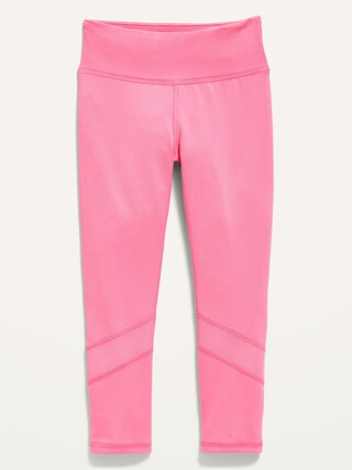 Go-Dry Mesh-Trim Leggings for Toddler Girls | Old Navy (US)