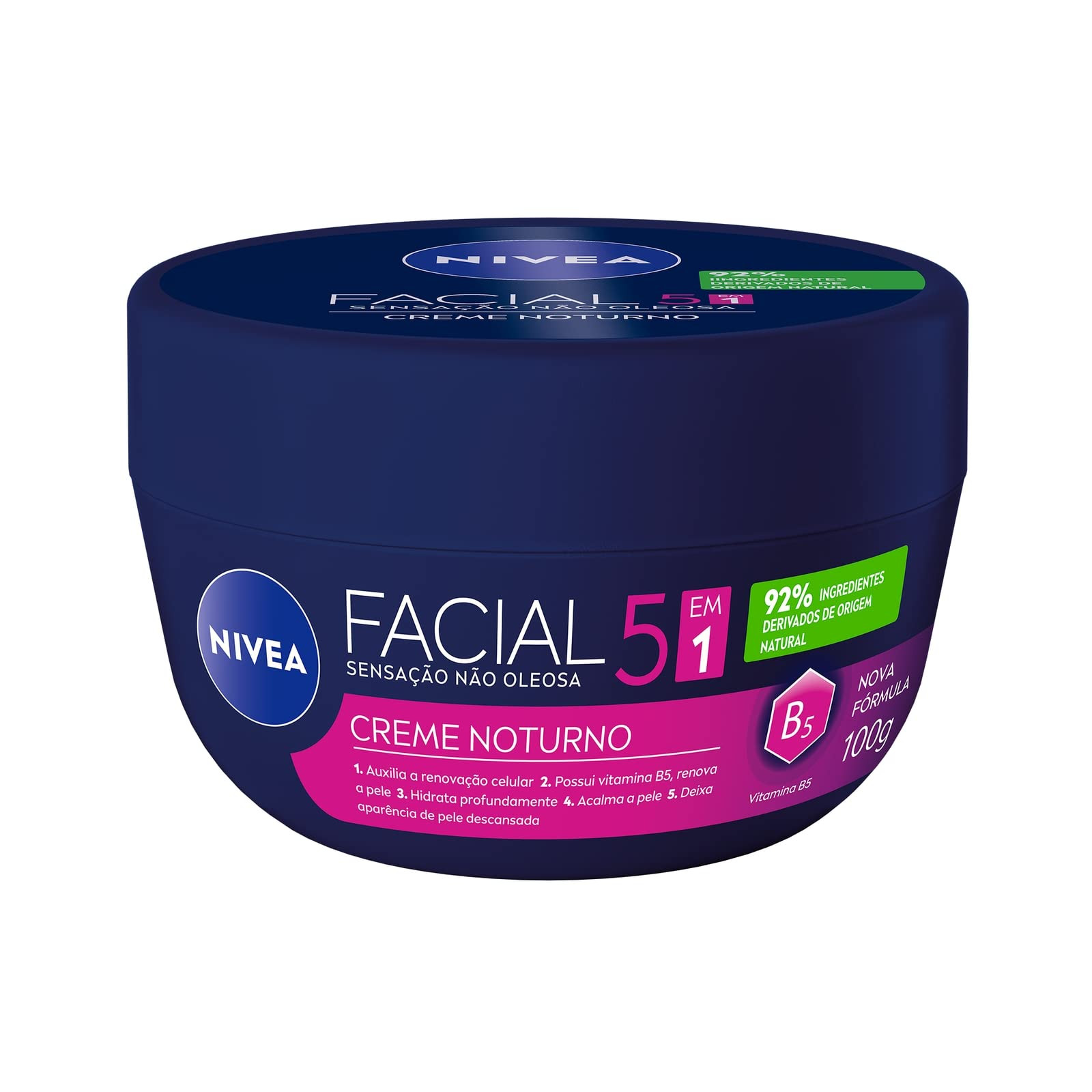NIVEA Creme Facial Noturno - O potinho noturno dos queridinhos da hidratação facial, auxilia a ... | Amazon (BR)