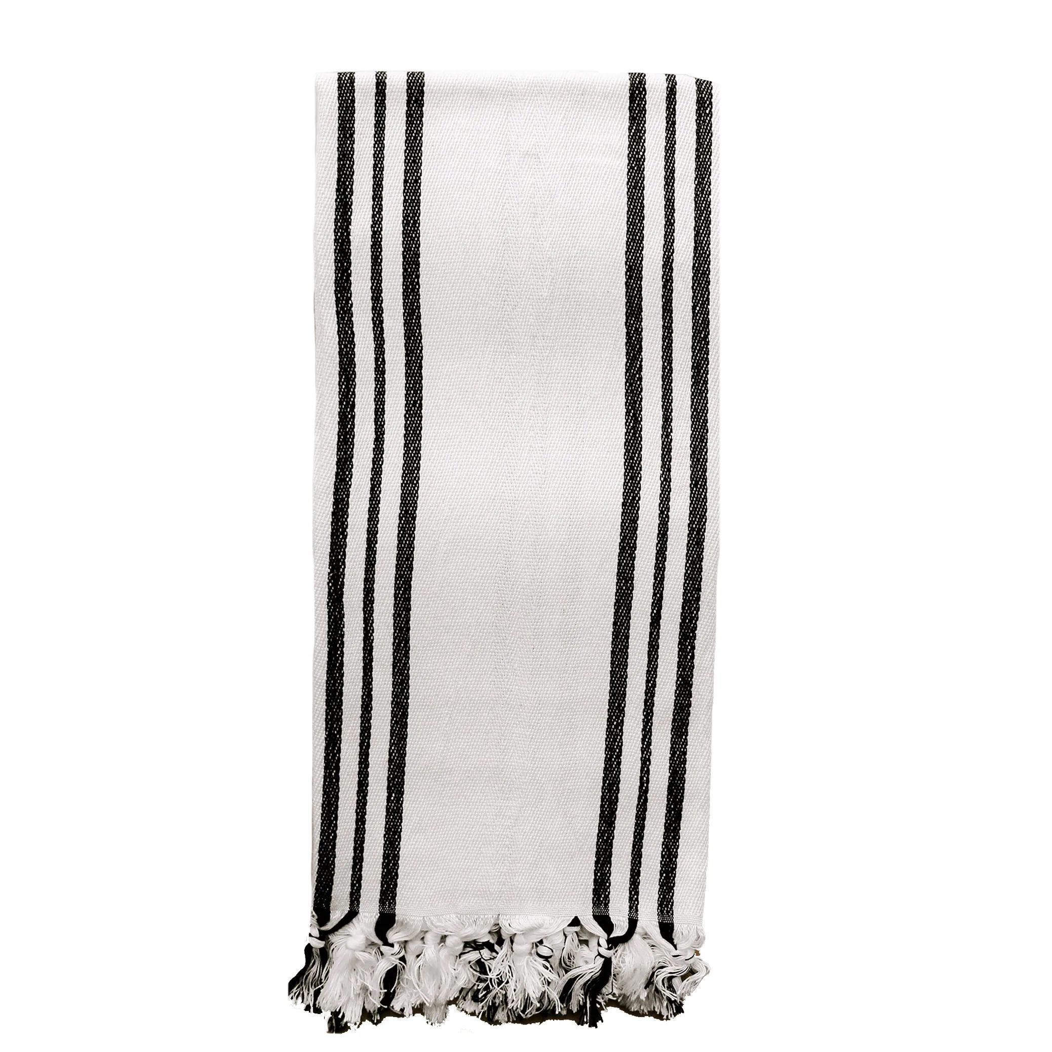 Jordan Turkish Cotton + Bamboo Hand Towel - Three Stripe | Sweet Water Decor, LLC