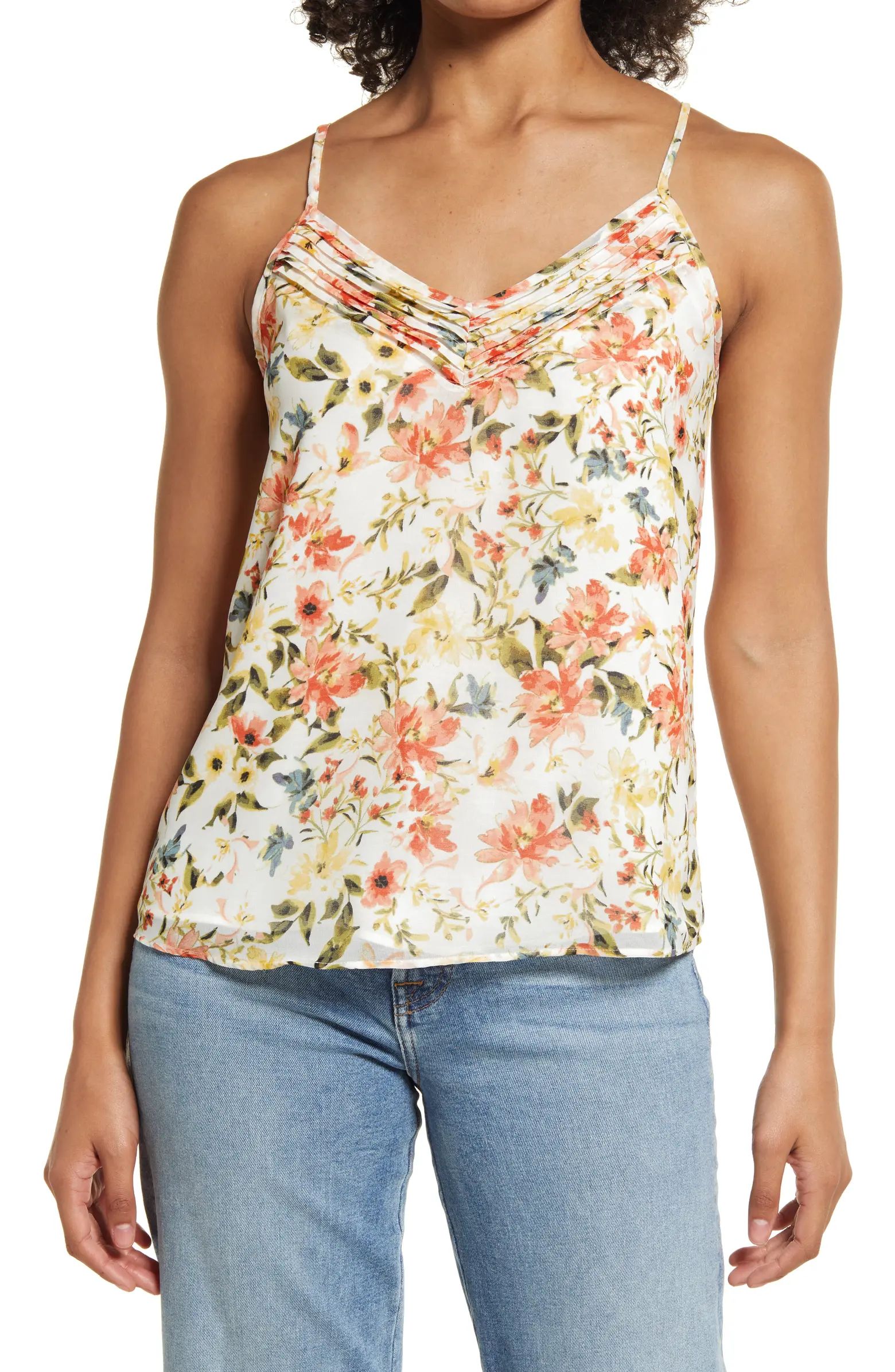 1.STATE Pintuck Print Camisole | Nordstrom | Nordstrom