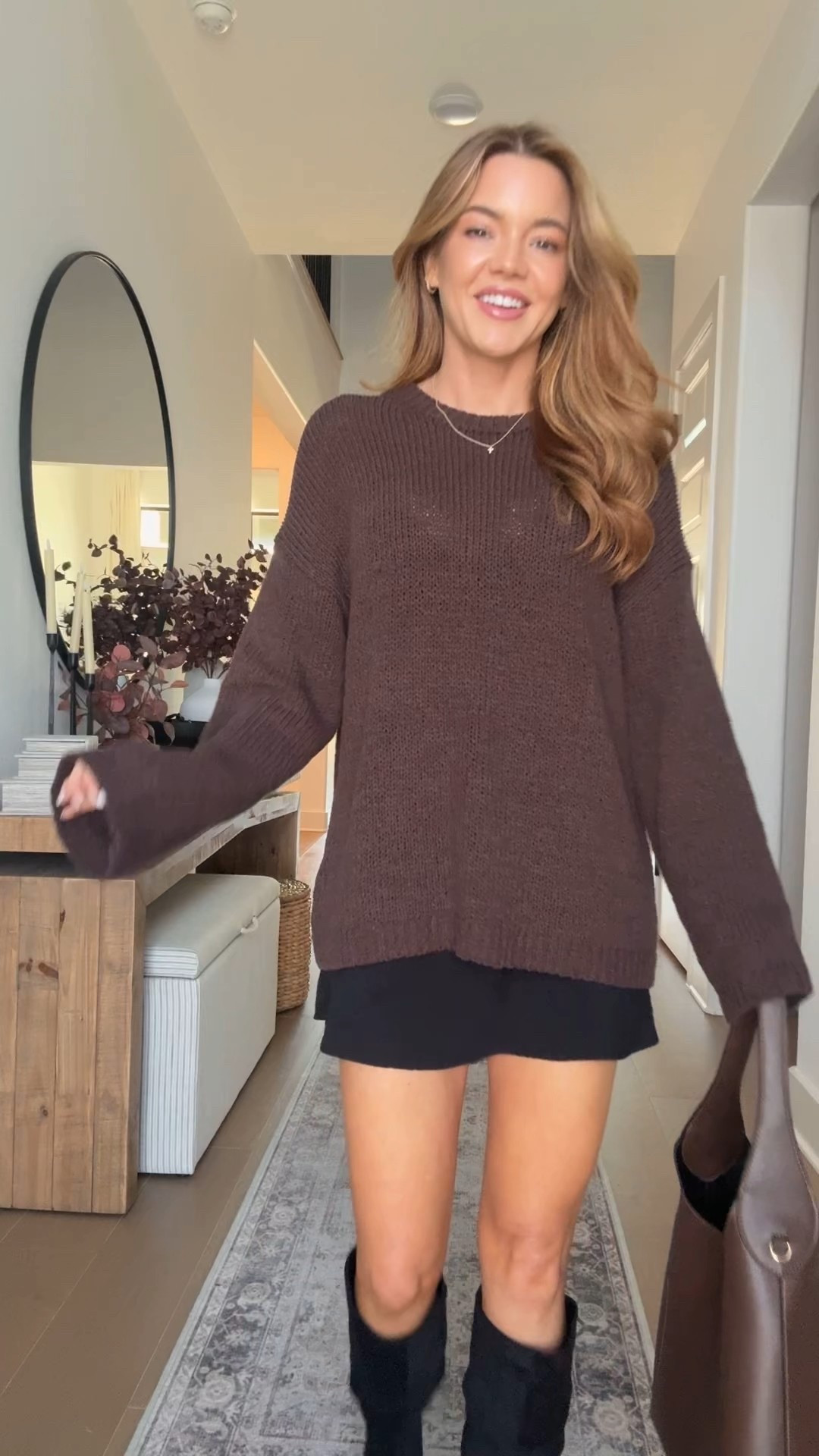 sweater: small // skort: xs // boot: go up if in between 