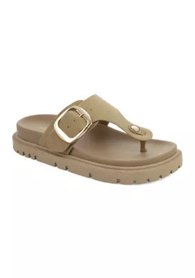 MIA Women's Geri Buckle Sandals, Sand, 6.5 M | Belk