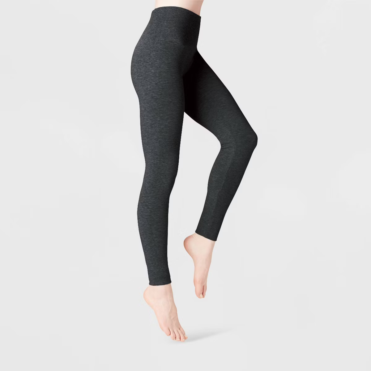 Women's High Waist Cotton Seamless Fleece Lined Leggings - A New Day™ | Target