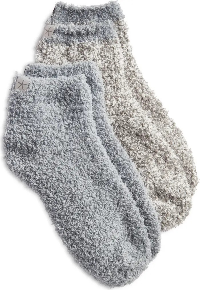 Barefoot Dreams® CozyChic™ Assorted 2-Pack Ankle Socks | Nordstrom | Nordstrom