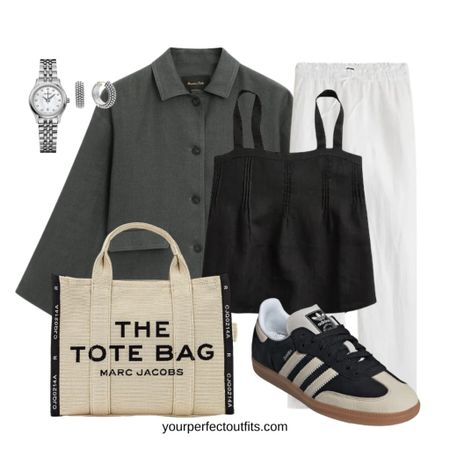 Casual spring look with a white pant and adidas sneakers 

#LTKshoecrush #LTKstyletip #LTKfindsunder100